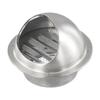 Silver Vent Cap Stainless Steel Windproof 75-200mm