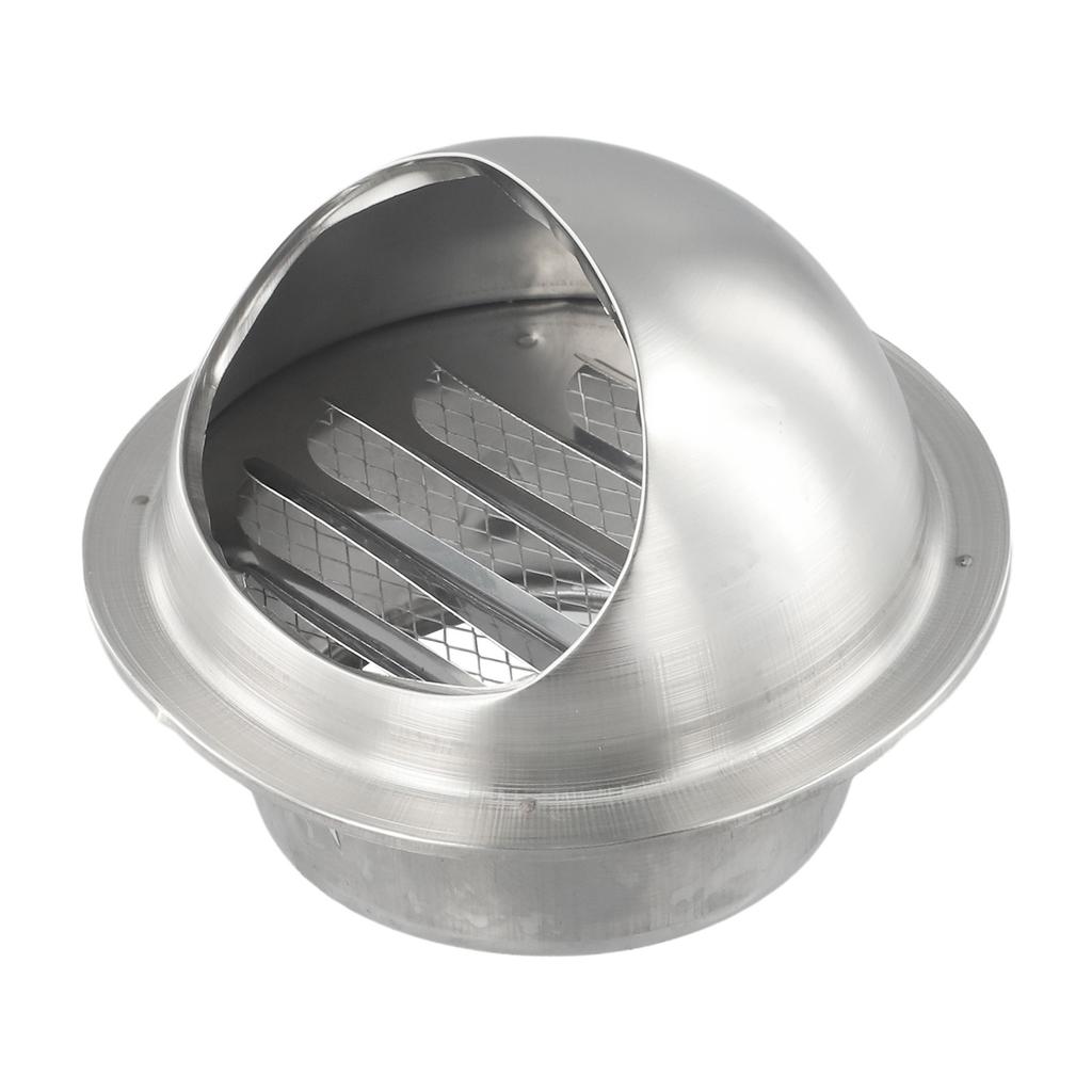 Silver Vent Cap Stainless Steel Windproof 75-200mm