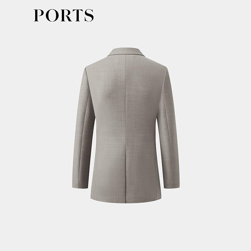 

PORTS Women s Greige One-Button Blazer 4