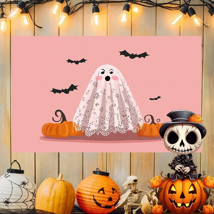 

Halloween Ghosts Decor Background Cloth Hanging Cloth Bedroom Bedside Decorative Wall Cloth Rental Dormitory Tapestry 74x94cm(29x37in)