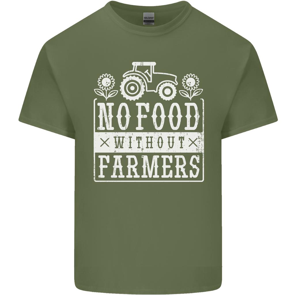 No Food Without Farming Farmers Unisexs Light Cotton TShirt