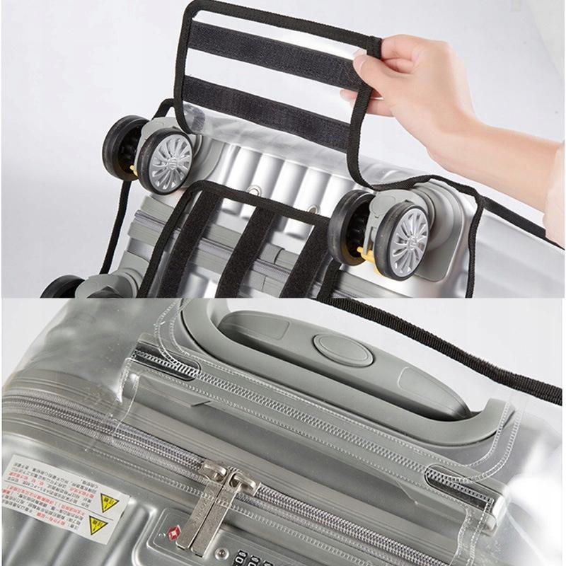 Protective Cover For Suitcase Transparent Travel Luggage 22"" Inches Size M