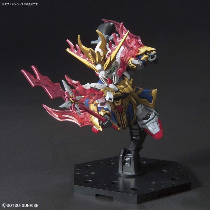 BANDAI SPIRITS SD Gundam Sangoku Souketsuden Zhang Fei God Gundam Color-Coded Plastic Model BAS5056754 Multicolor One Size
