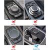 Car Center Console Idrive Multimedia Controller Knob Sticker for BMW Button Trim Emblem Car Interior Accessories (Large 48mm)