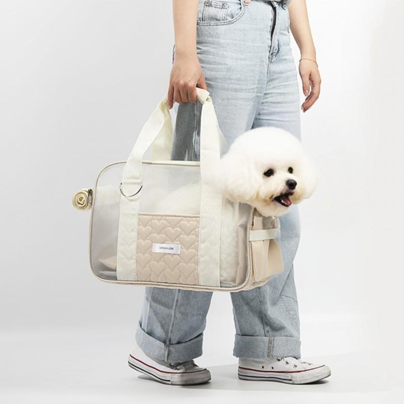 Lightweight Breathable Pet Carrier Bag Cats Small Dogs - Crossbody Handheld Travel 5-7kg Capacity