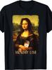 Monday Lisa Gioconda Mona Lisa Coffee T-Shirt - Coffee Cupping Suitable for Year-Round Wear, Casual Round Neck Tee with Iconic Print, Machine Washable
