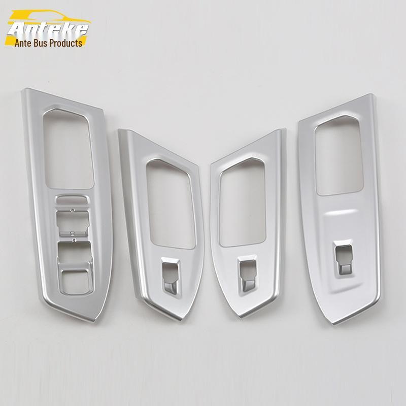 Compatible Teramont Window Regulator Switch Decorative Frame - Fits 17 Models, Car Window Glass Armrest Bright Trim.