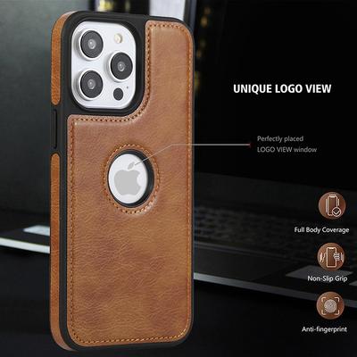 High-end Business Leather Is Suitable for Apple 15promax Phone Cases, IPhone13 Anti-drop 12 Male Protective Cases