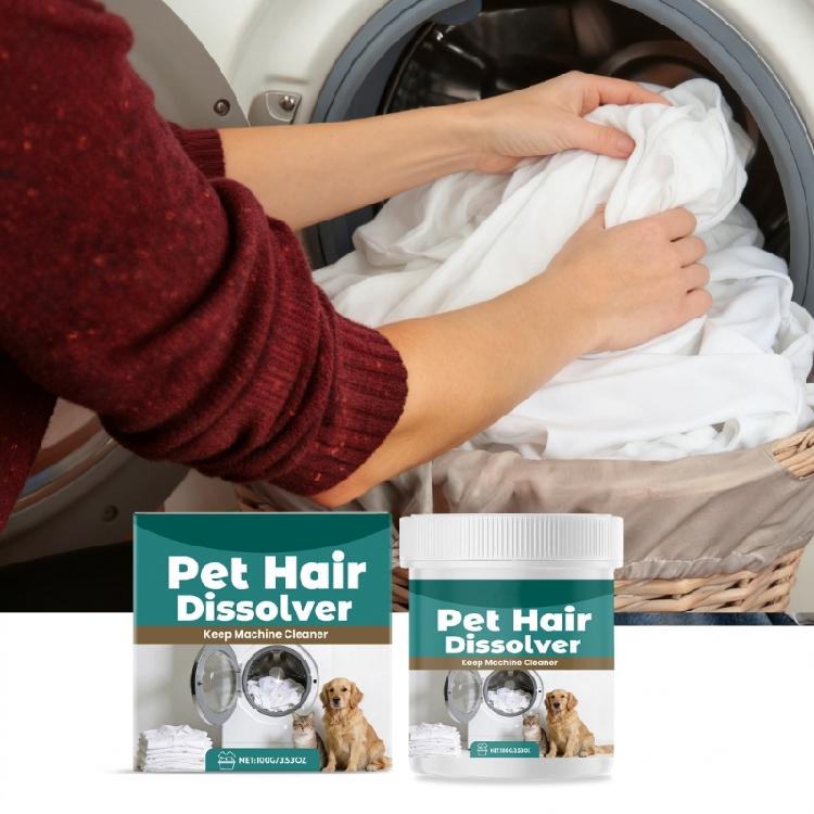 Fast Acting Pet Hair Dissolution Solution Safe For Washing Machines Removes Furs From Various Fabric Type