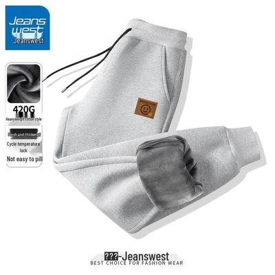 Jeanswest Men's Fleece-Lined Casual Joggers