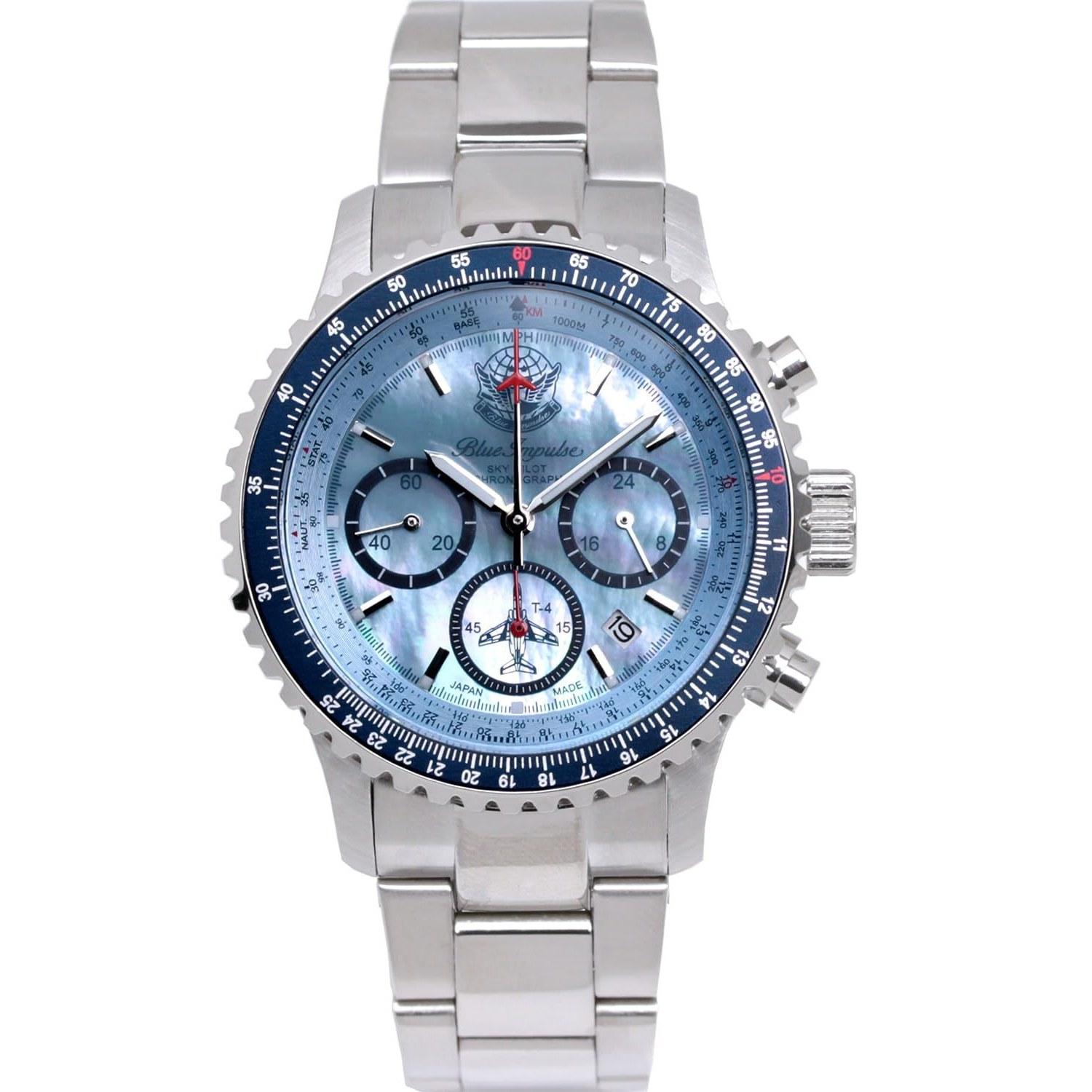 Blue Impulse Wristwatch Mens Sky Pilot