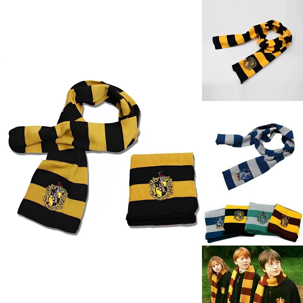 Gryffindor House Crest Patch Scarf For Harry Potter Fans Keep Warm With Style!