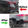 For Mercedes-Benz E-Class W214 E260 E300 AMG 2024+ Rear Bumper Splitter Lip Body Kit Spoiler Air Vent Cover Canard Sticker