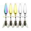 5Pcs Metal Propeller Fishing Lures Compact Portable Easy to Use Fly Spinning Propeller Metal Sequin Hard Baits