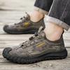 Quality Light Mountaineering Shoes for Men Earthquake Resistant Stress Reducing Anti Slip Sneakers Wear-resistant Travel Shoes