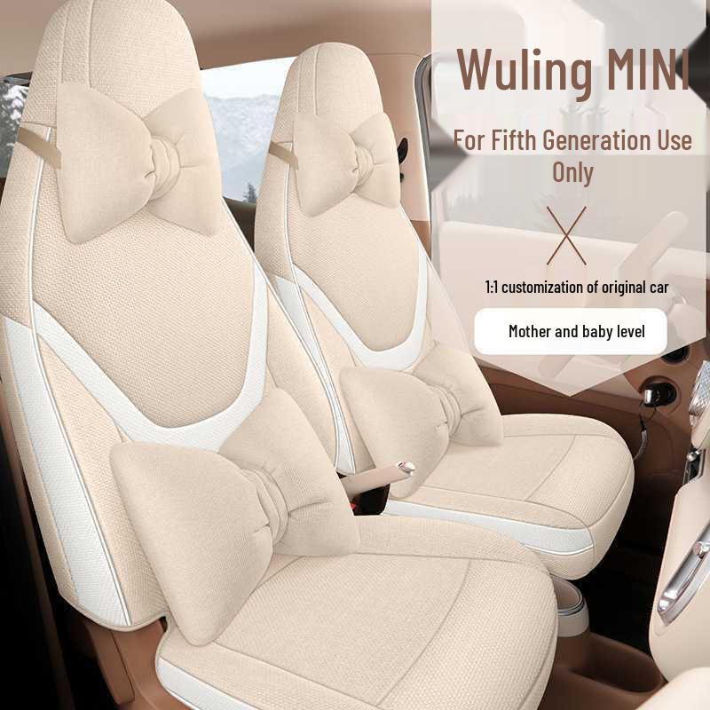 Wuling Hongguang MiniEV Macaron Linen Seat Covers - 5th Gen, 26 Models