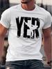 YER-Themed Cotton Blend T-shirt - Black