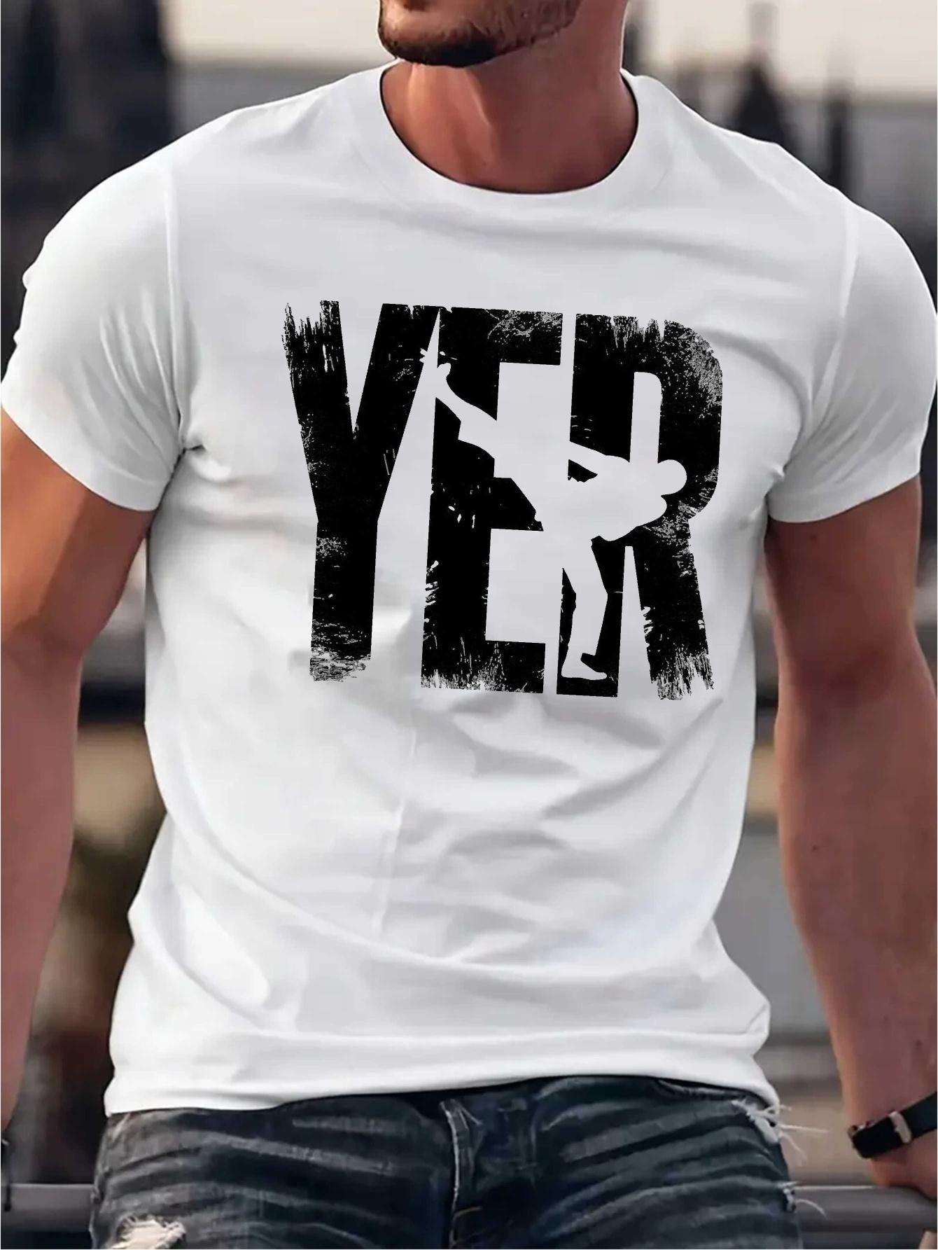 YER-Themed Cotton Blend T-shirt - Black S
