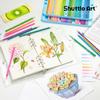 Shuttle Art Colored Set of Pastel Color for Adult Coloring Comes with a Tin Case and Color Convenient for Present for Entrance Celebrations Pencils,
