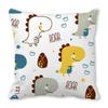 Office Sofa Car Cushion Cover Luxury Home Decoration Pillow Cover Cute Cartoon Little Dinosaur Animal Pattern
