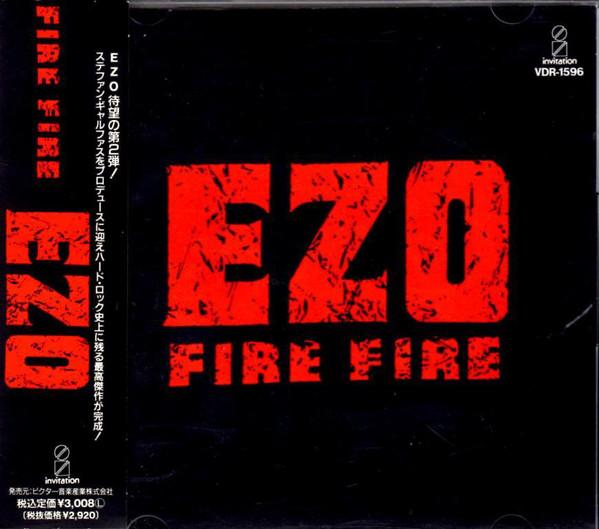 

CD EZO - FIRE FIRE VDR1596 INVITATION 1989 Japan Japanese Pop/Rock Used