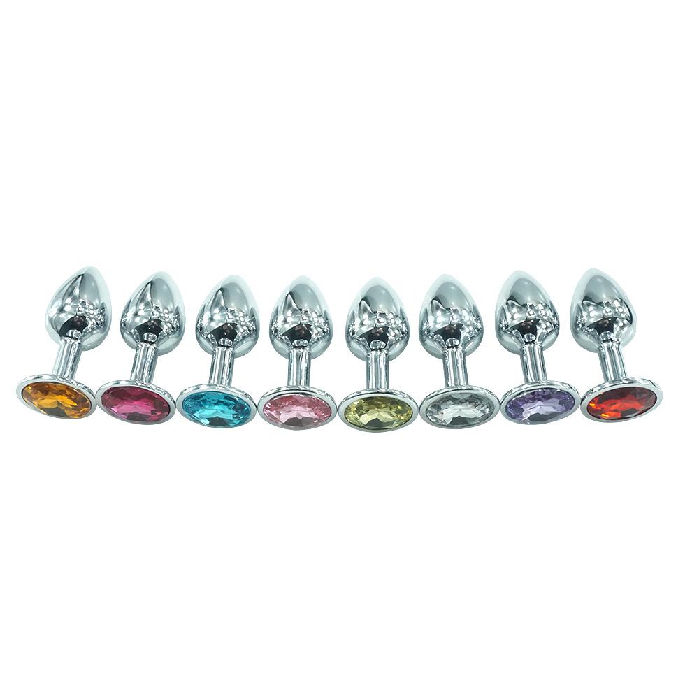 APSS05-S Metal Stainless Steel Small Size Back Court Butt Plug Unisex Anal Expansion Bead Puller Adult Supplies