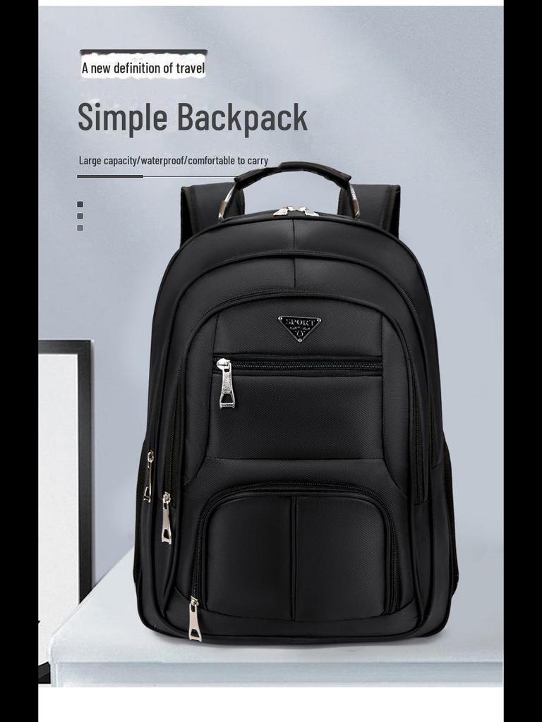 Herren Rucksack einfarbig Allzweck für Business und Reise