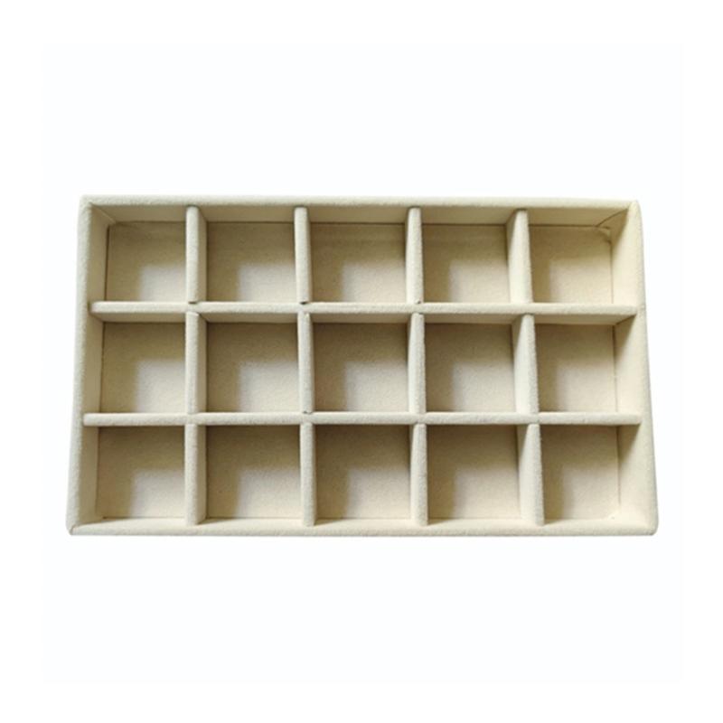 Velvets Jewelry Organiser Earrings Bracelets Necklaces Rings Display Stand Elegant Showcase Tray for Accessories