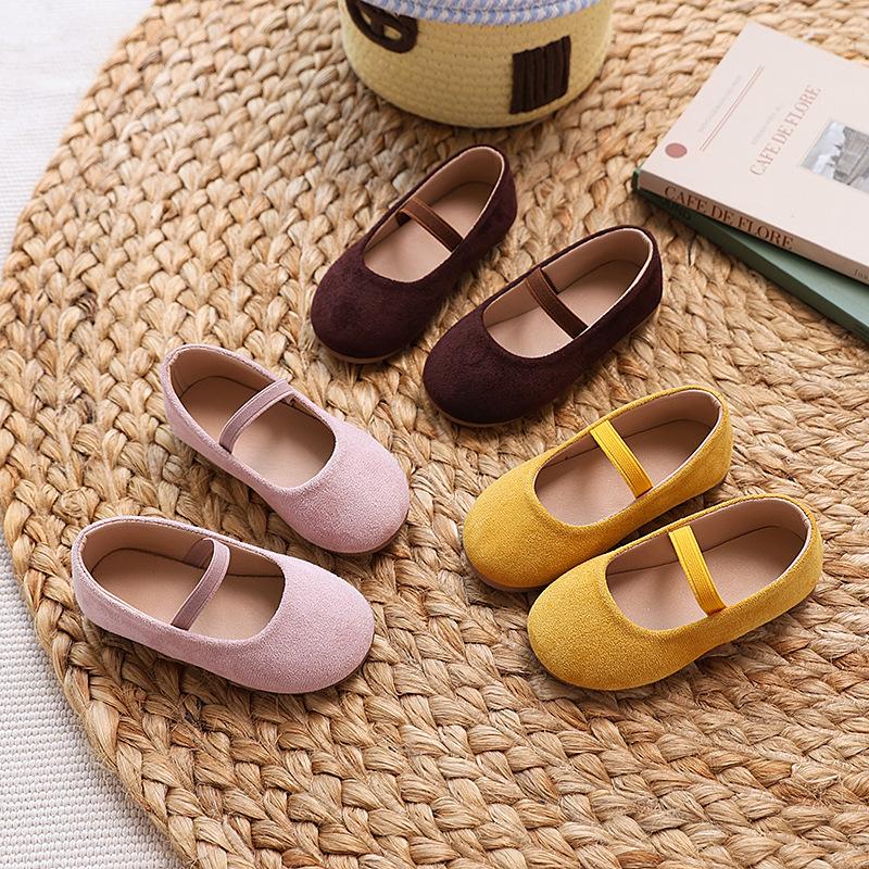 Girls' Cute Candy-Colored Summer Flats, Children's Solid Color Versatile Dance Performance Shoes for Young, Middle, and Older Kids