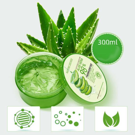 300ml Aloe Vera Gel Hydrating Moisturizing Face Cream Acne Lotion Skin Care