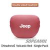 Car Suede Leather Headrest Seat Waist Cushion Pillow Jeep Patriot Commander Renegade Compass Grand Cherokee Wrangler Gladiator QW1