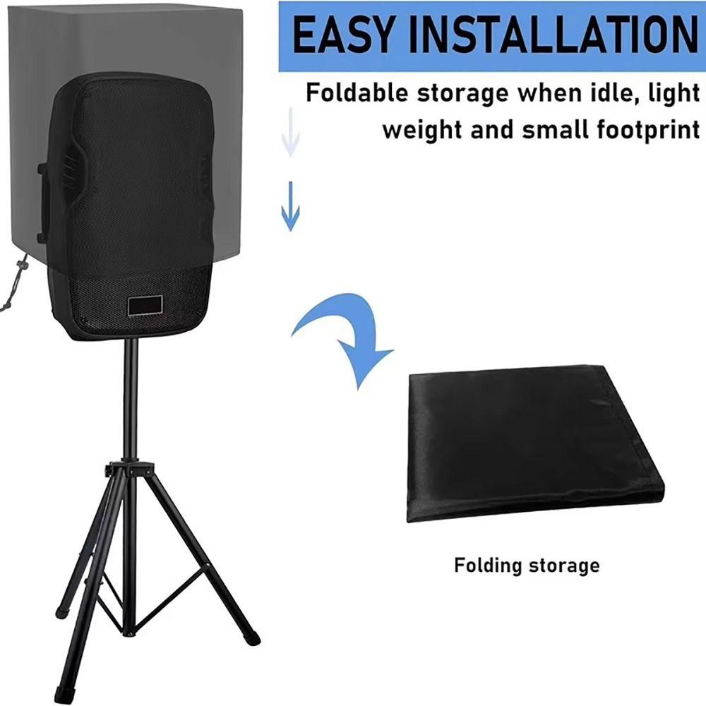 1Pcs Black Speaker Equipment Cloth Bag for Powered Speaker Upright Speaker Equipment