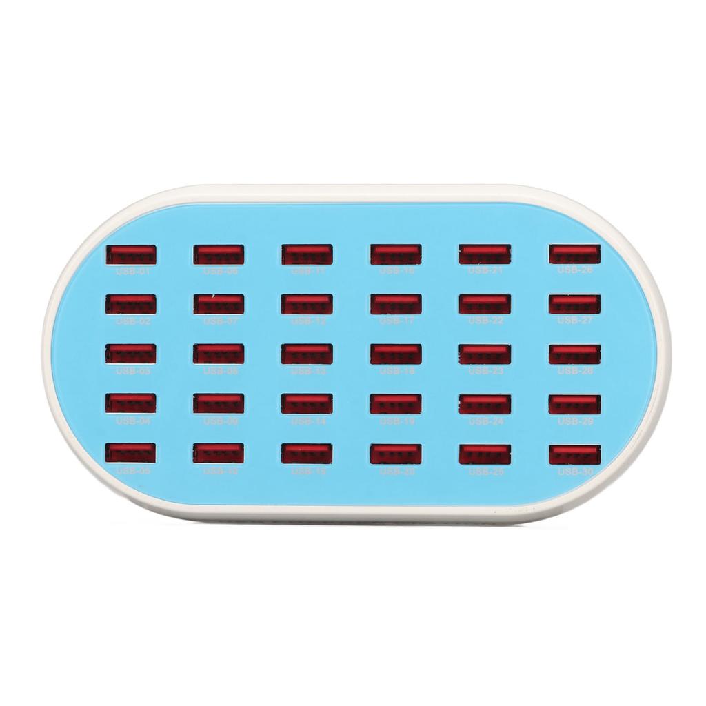 160W 30 Port USB Charging Station Multiple USB Desktop Chargers for Cell Phone Digital Appliances