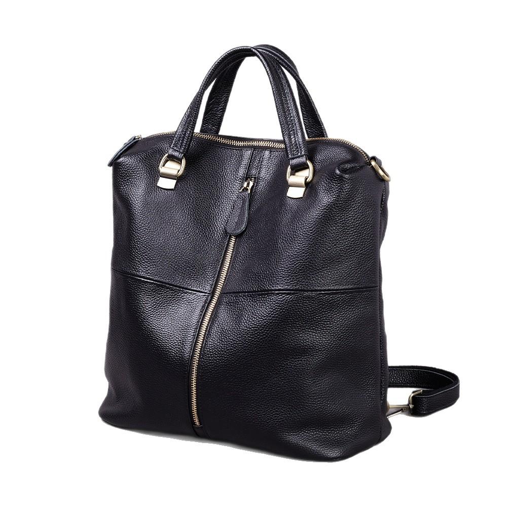 

Leather Women S Bag Women S Backpack Fashion Multi-Pocket Black Backpack Women S Daily Travel Bag чёрный