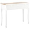 Dressing Table   Console Table with 3 Drawers White
