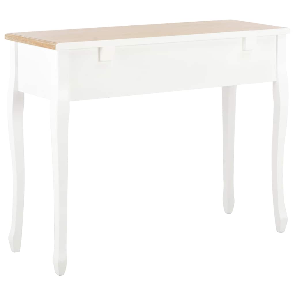 Dressing Table Console Table with 3 Drawers White