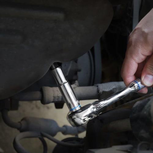 WORKPRO Deep Socket Set, 9.5mm Drive, 8, 10, 12, 13, 14, 15, 17, 19, and 21mm, 9-Piece Set with Holder, for Automotive Repair