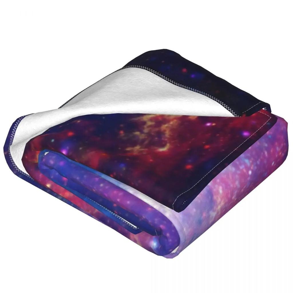 Galaxy Sky Print Flannel Blankets Quality Super Soft Colorful Milky Way Bedding Throws Travel Office Couch Bed Novelty Bedspread