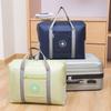 Thickened Logo Foldable Luggage Bag - Attachable Suitcase Travel & Storage Solution