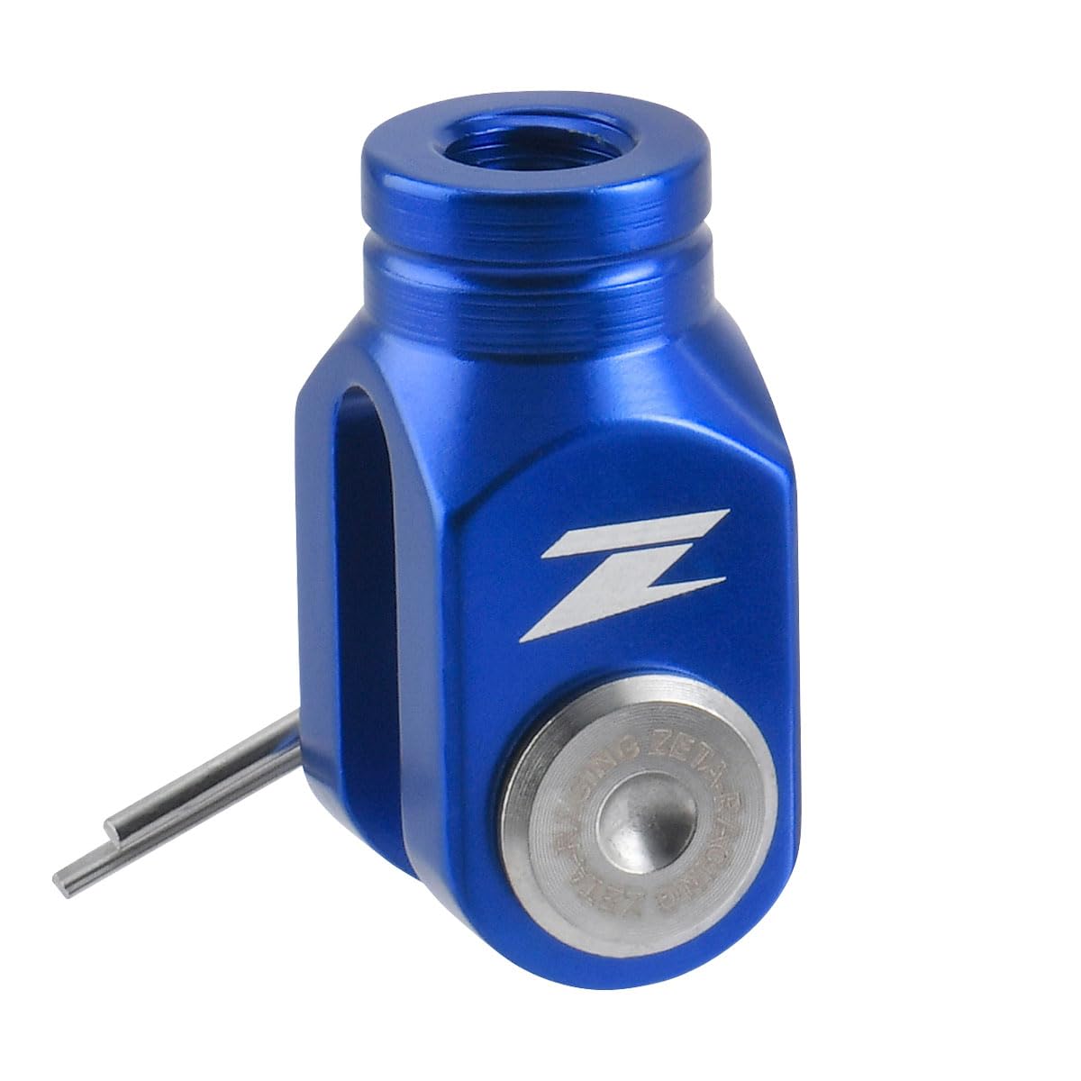 

ZETA RACING Sero 225/250, Tricker, XT250X, YZ65/80/85, VERSYS-X250/TOURER Rear brake clevis Blue lightweight High rigidity Stainless steel pin in