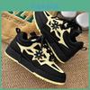 Casual Men Shoes Spring New Korean Style Sneakers With Floral Decor For Travel And Daily Use