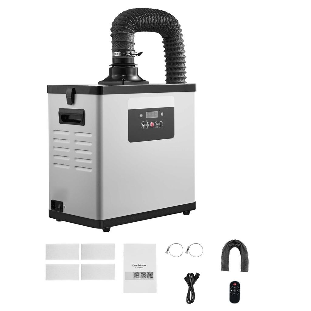 SucceBuy Solder Fume Extractor Upgraded 4-Stage Filtration Soldering Smoke Absorber with 510 M³/h Suction for Laser Engraving