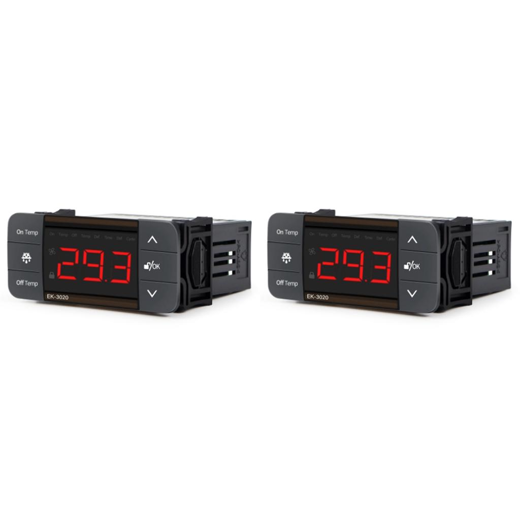 CYCLI-2X Digital Temperature Controller 220V Cool Heat Switch Refrigerator Refrigeration Defrost Thermostat Sensor(EK-3020)7