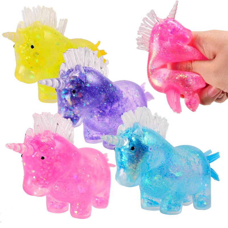 Maltose Unicorn Stress Balls Toy Squeeze Toys Stress Relief Fidget Squishy Kawaii Stress Ball for Adult Kids Relief Toys