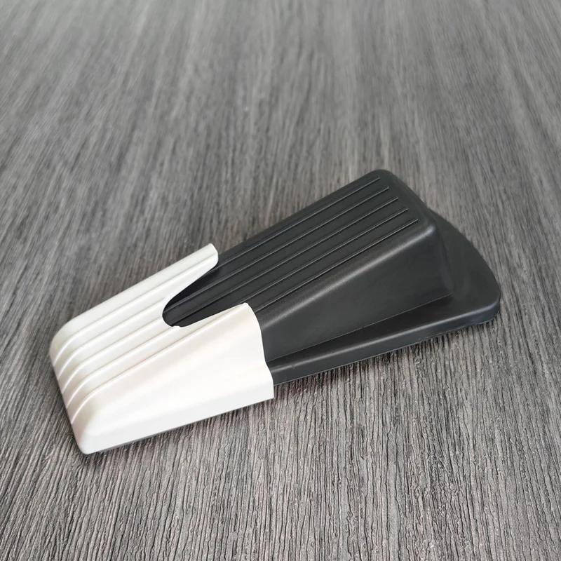 Safety Silicone Door Stop Stoppers Block Wedge Doorstops Door Stopper Home Office Door Rear Retainer Anti-collision Stop