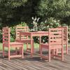 5 Piece Garden Dining Set Solid Douglas Fir Wood