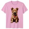 Happy Dog Puppy Animals Unisexs TShirt Unisexs Tee Heart Graphic Unisex Top