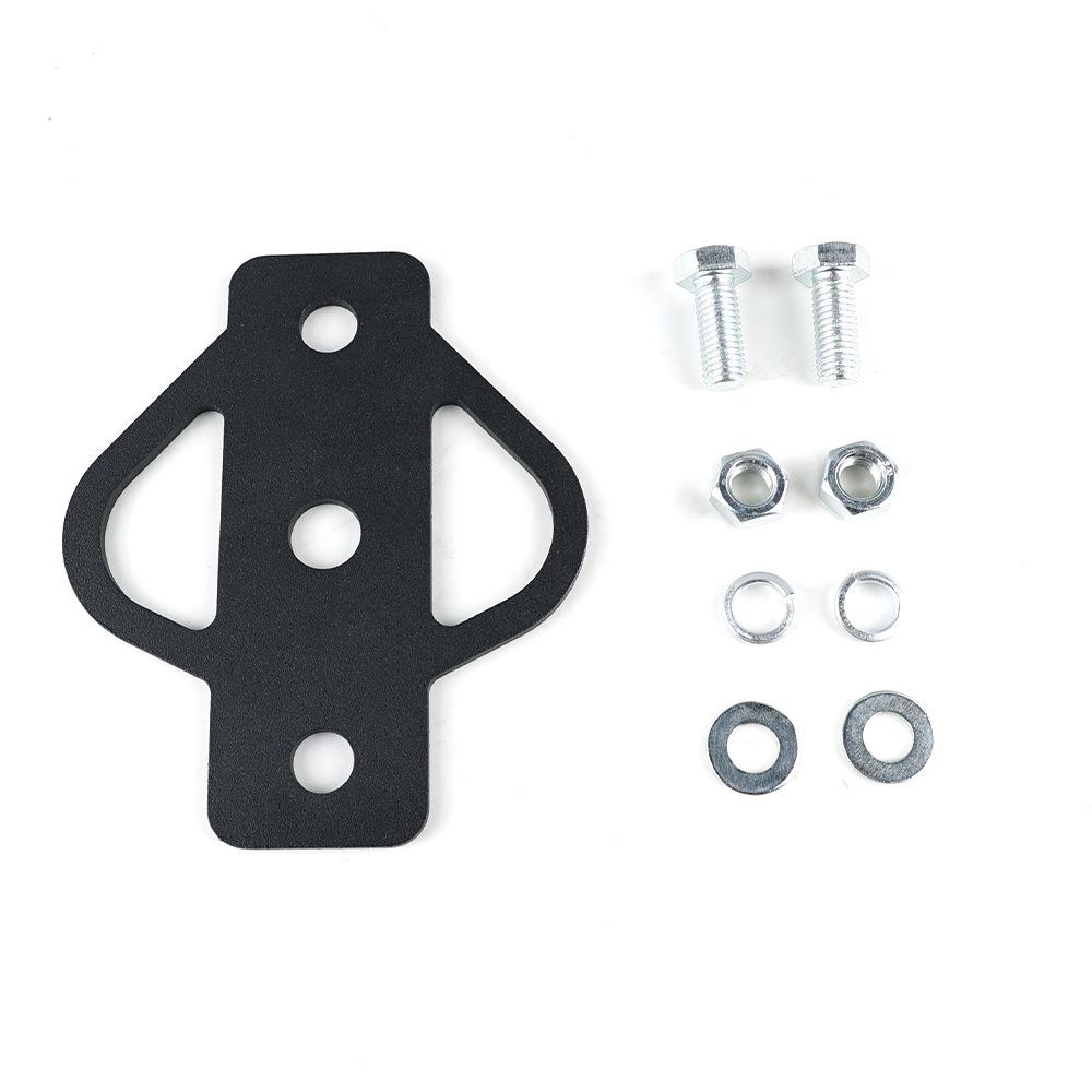 for ATV Lawn Mower Golf Cart Yard Cart Garden Tractor 3-Way Trailer Hitch Adapter Steel Hook Mounting with Bolts