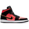 Jordan 1 Mid Black Hot Punch Women's Jordan BQ6472-006