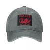 Wales Red Dragon Baseball Caps Fashion Denim Fabric Hats Outdoor Adjustable Casquette Hip Hop Baseball Cowboy Hat for Unisex Women